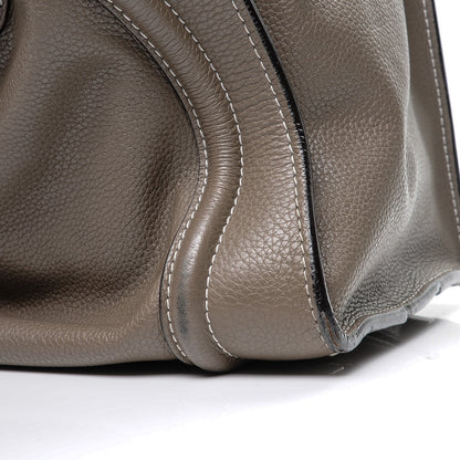 Celine Drummed Calfskin Mini Luggage Souris 10 of 11