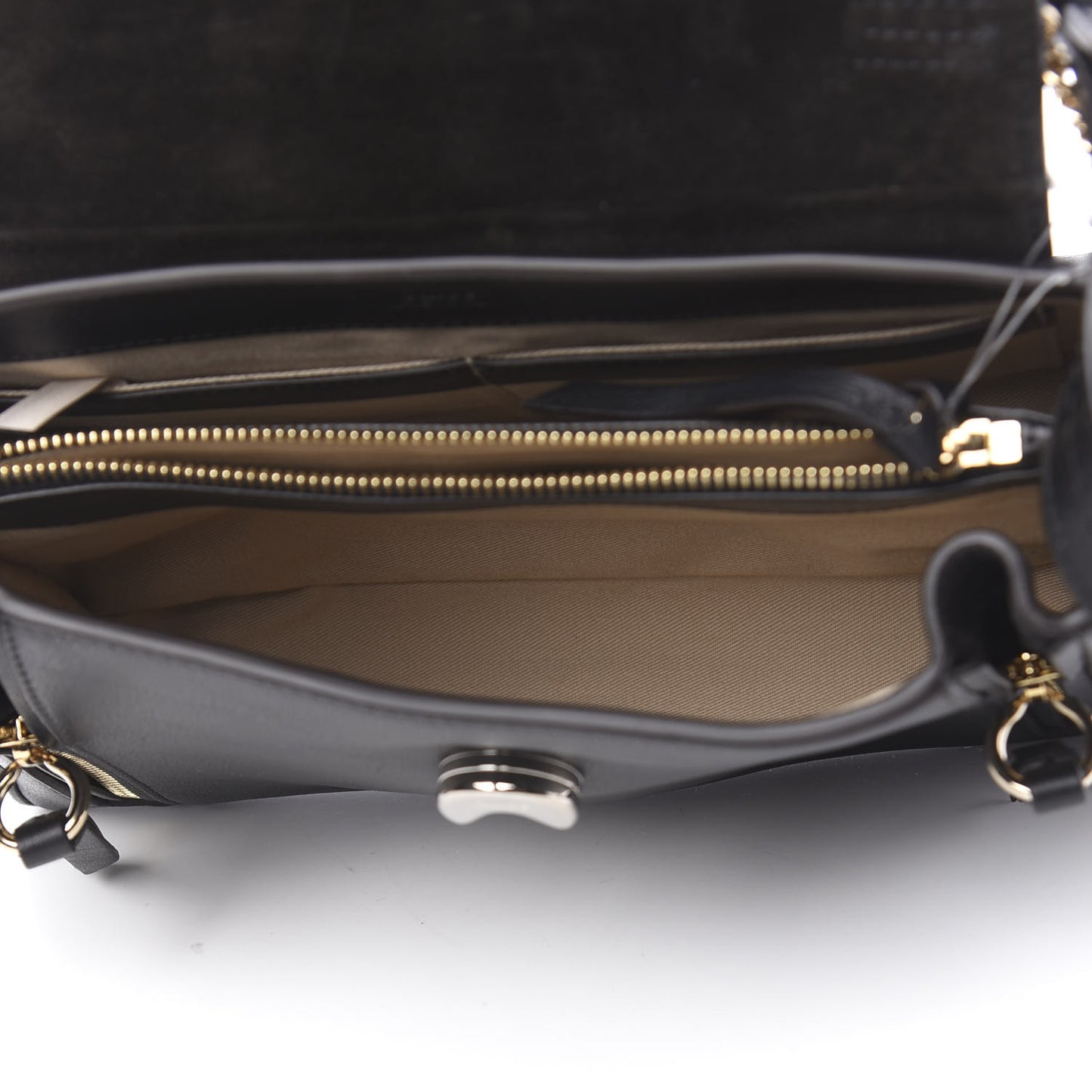 Calfskin Small Faye Day Shoulder Bag Black
