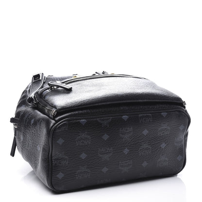 MCM Visetos Studded Small Dual Stark Backpack Black 3 of 8