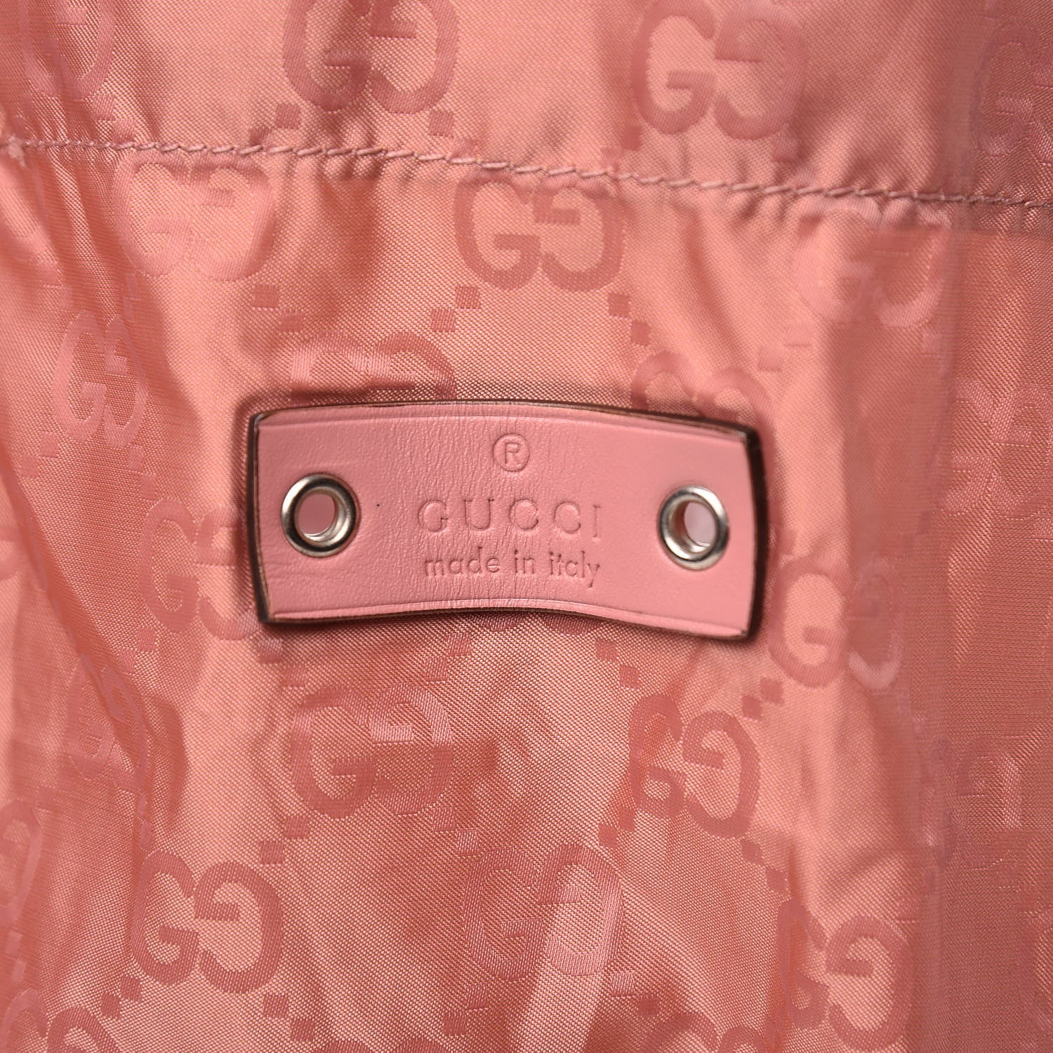 Gucci Nylon Monogram Teddy Bear Folding Tote Pink 9 of 19
