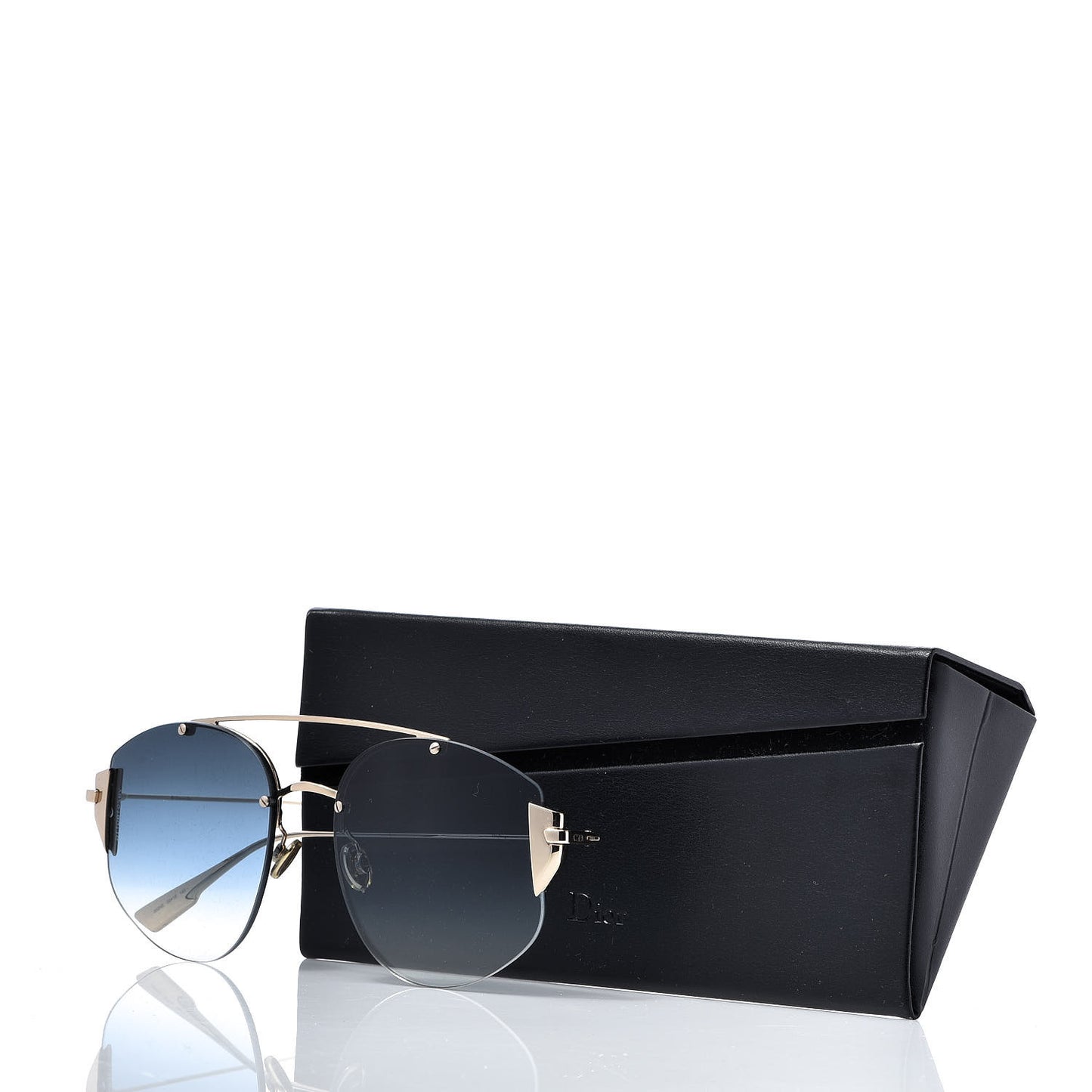 Metal Diorstronger Sunglasses Gold