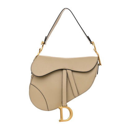 Christian Dior Grained Calfskin Saddle Bag Sand 1 of 9