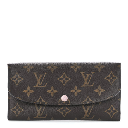 Louis Vuitton Monogram Emilie Wallet Rose Ballerine 1 of 11