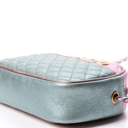 Gucci Laminated Nappa Trapuntata Mini Zumi Dome Shoulder Bag Rosa Lago Rame 10 of 11