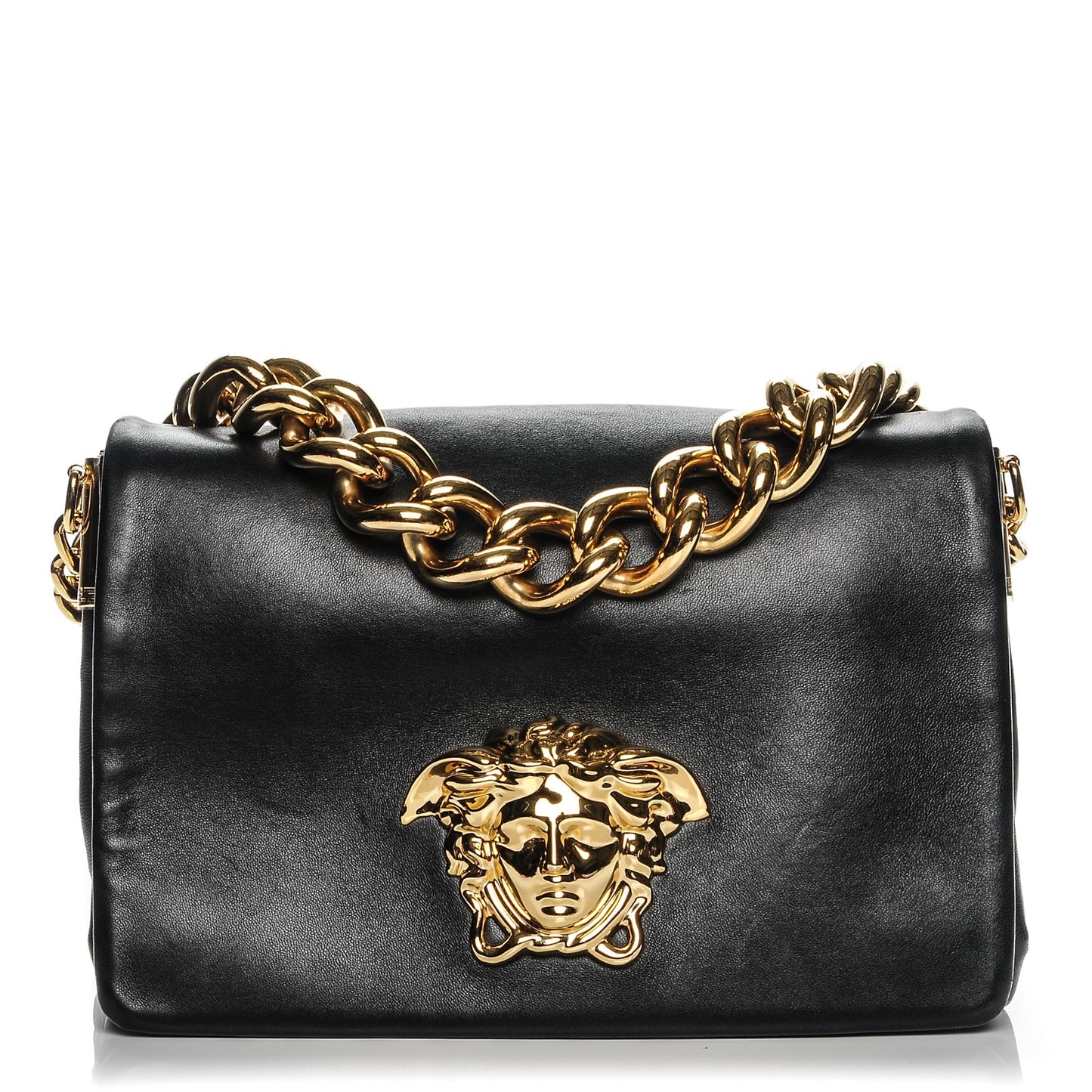 Nappa Palazzo Sultan Shoulder Bag Black