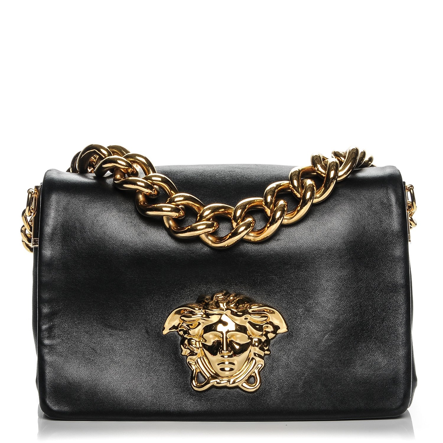 Versace Nappa Palazzo Sultan Shoulder Bag Black 1 of 6