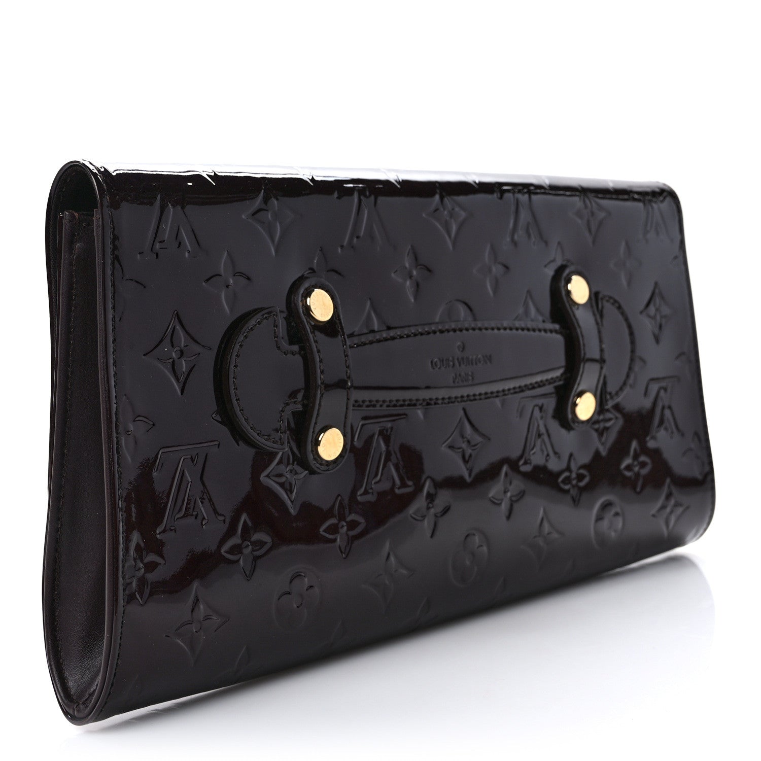 Louis Vuitton Vernis Robertson Clutch Amarante 2 of 8