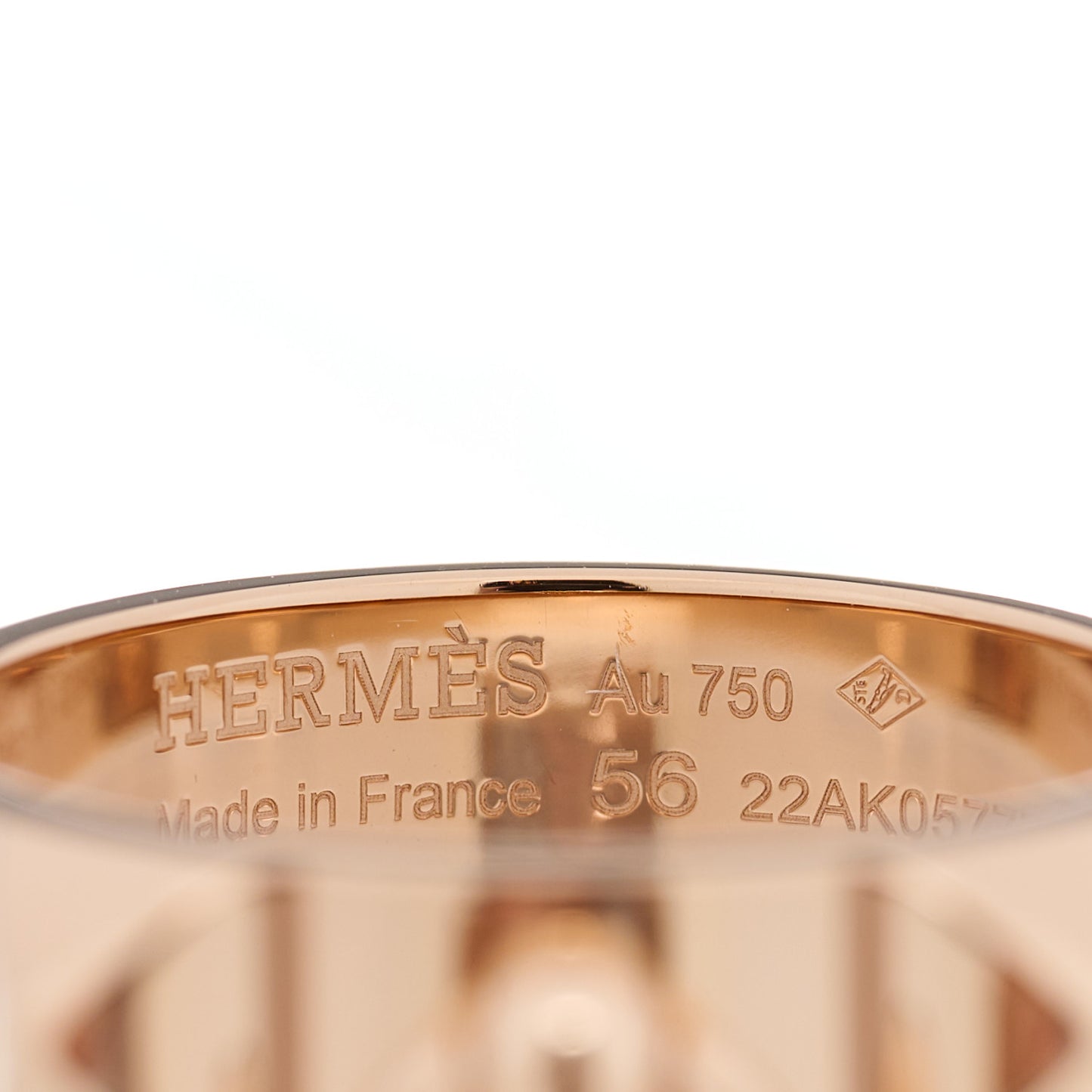18K Rose Gold PM Collier De Chien Ring 56 7.5
