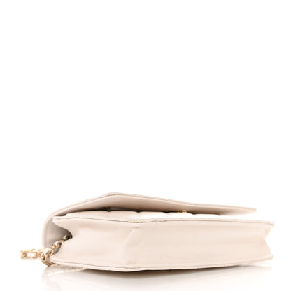 Chanel Caviar Quilted Wallet On Chain WOC White 4 of 13