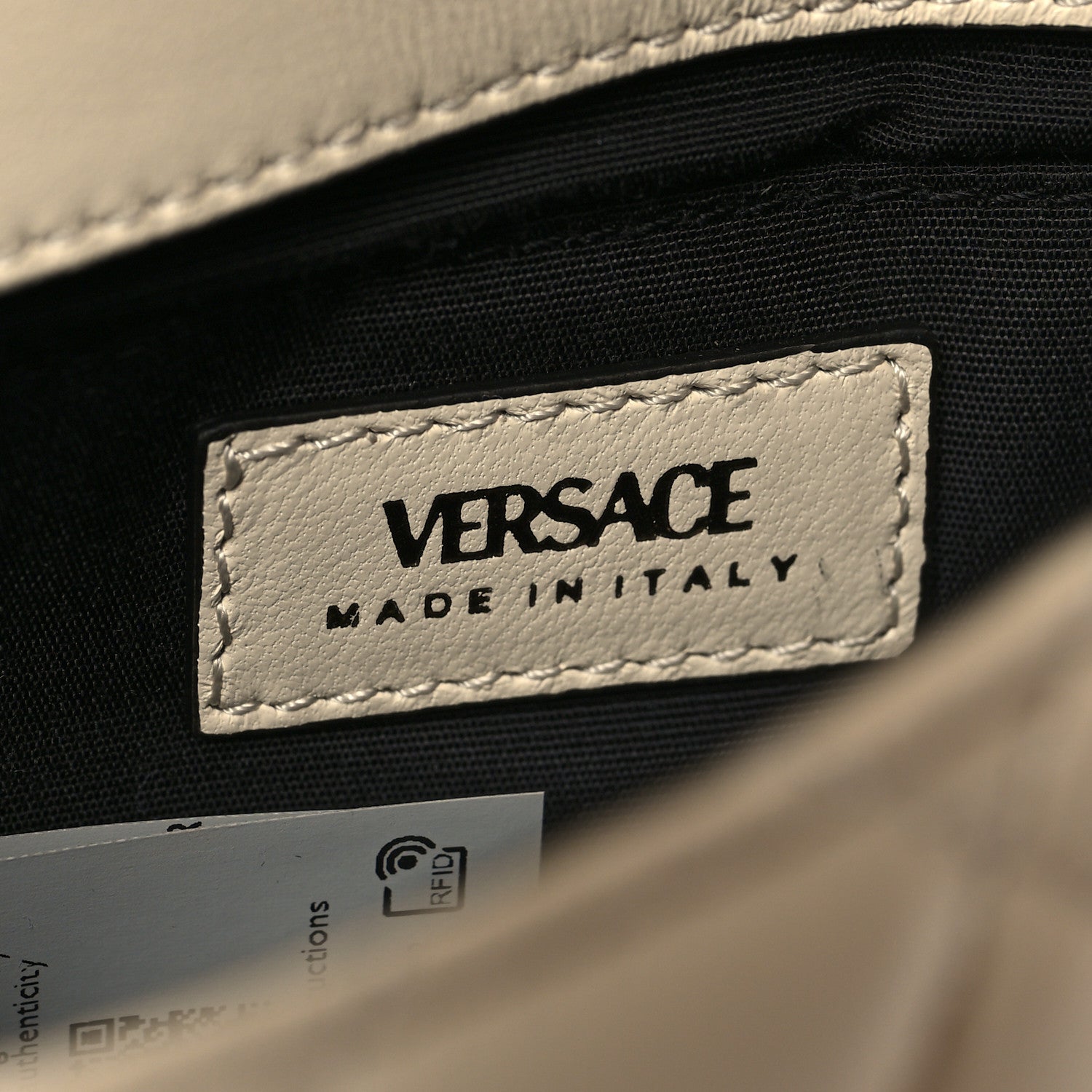 Versace Nappa Quilted Small Medusa Chain Crossbody White 6 of 9