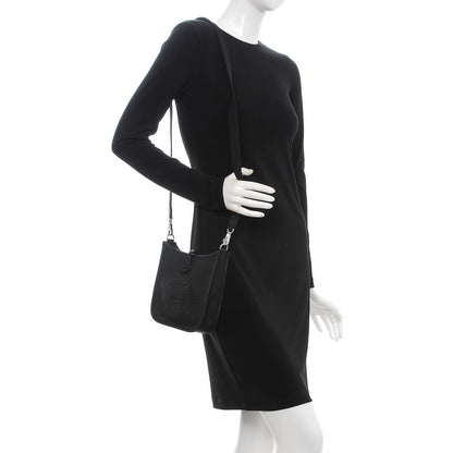 Hermes Taurillon Clemence Evelyne TPM Black 2 of 9