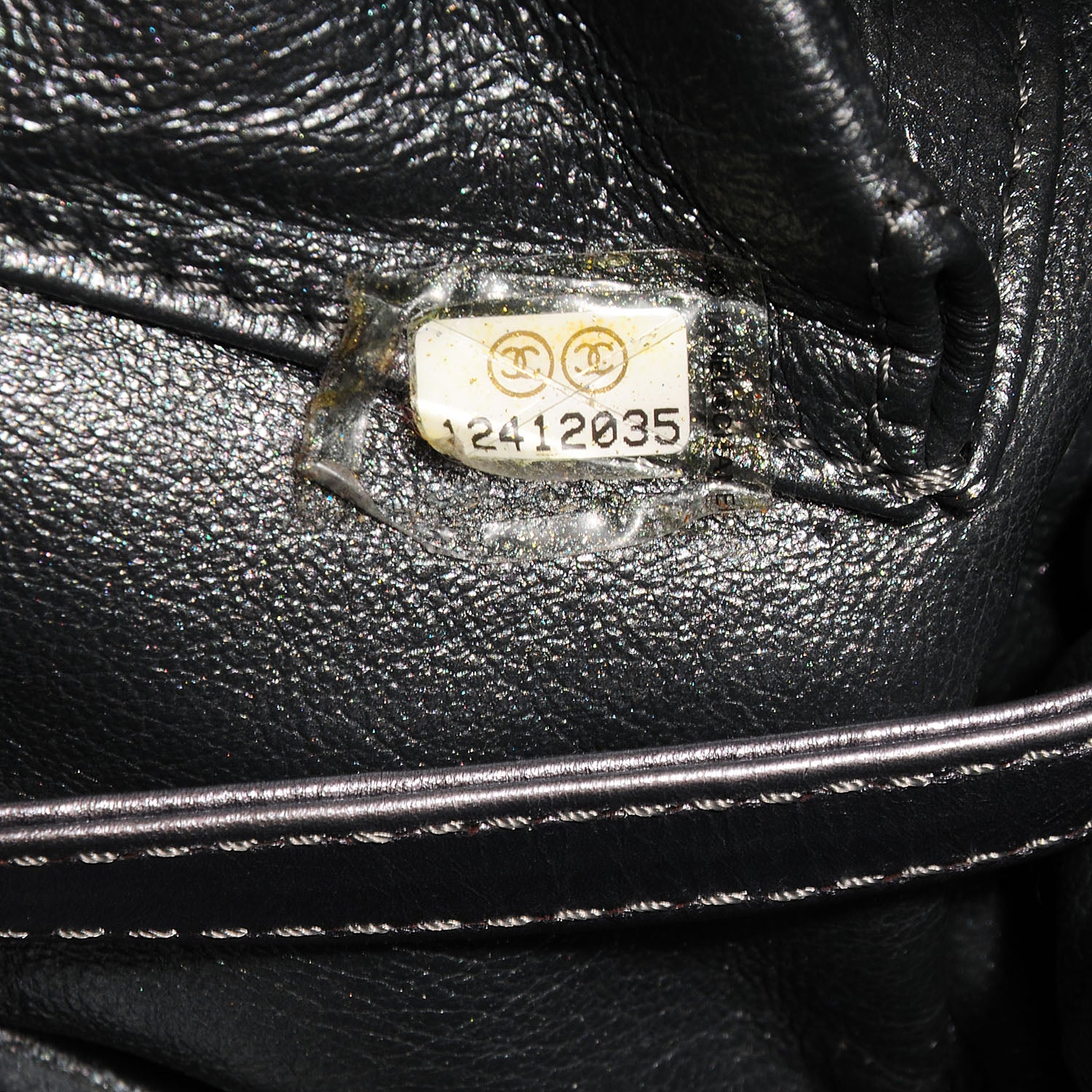 Chanel Metallic Aged Calfskin Quilted Large Reissue Camera Case Silver 7 of 7