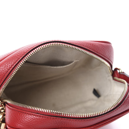 Gucci Pebbled Calfskin Small Soho Disco Bag Tabasco Red 5 of 12