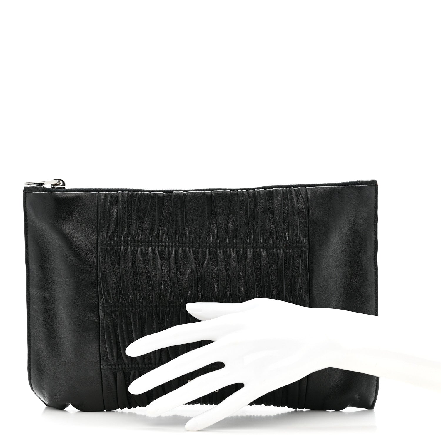 Prada Nappa Gaufre Clutch Nero Black 2 of 10