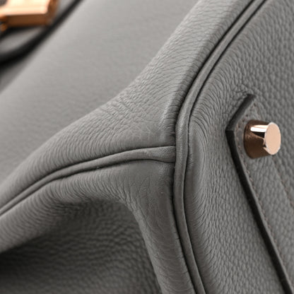 Hermes Togo Birkin 35 Etain 9 of 10