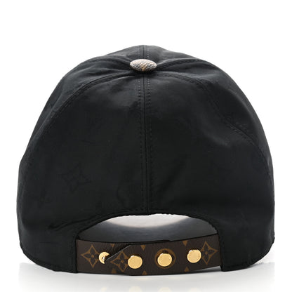 Louis Vuitton Polyester Silk Monogram LV Get Ready Cap L Black 6 of 8