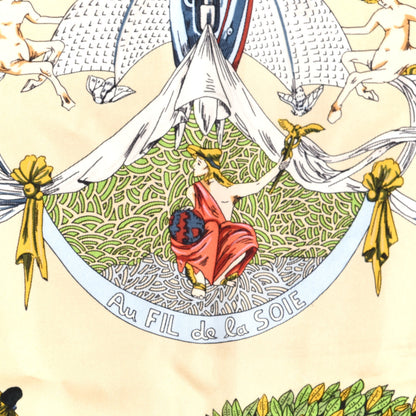 Hermes Silk Au Fil De La Soie Scarf 90 2 of 4
