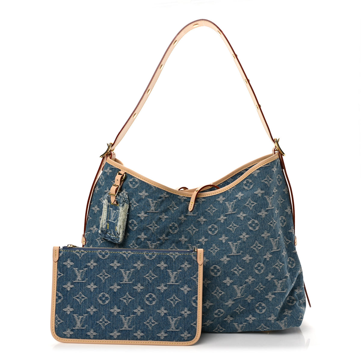 Monogram Denim CarryAll MM Blue