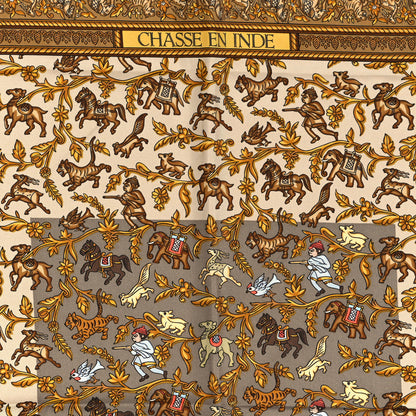 Hermes Silk Chasse En Inde Scarf 90 4 of 4