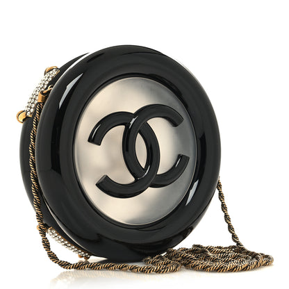 Chanel Resin Crystal Rescue Wheel Minaudière Black 3 of 10