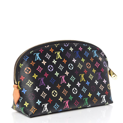 Louis Vuitton Monogram Multicolor Cosmetic Pouch Black Grenade 3 of 10