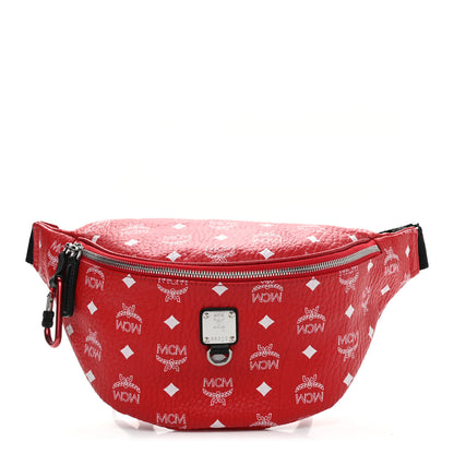 MCM Visetos Small Fursten Belt Bag Red 1 of 9