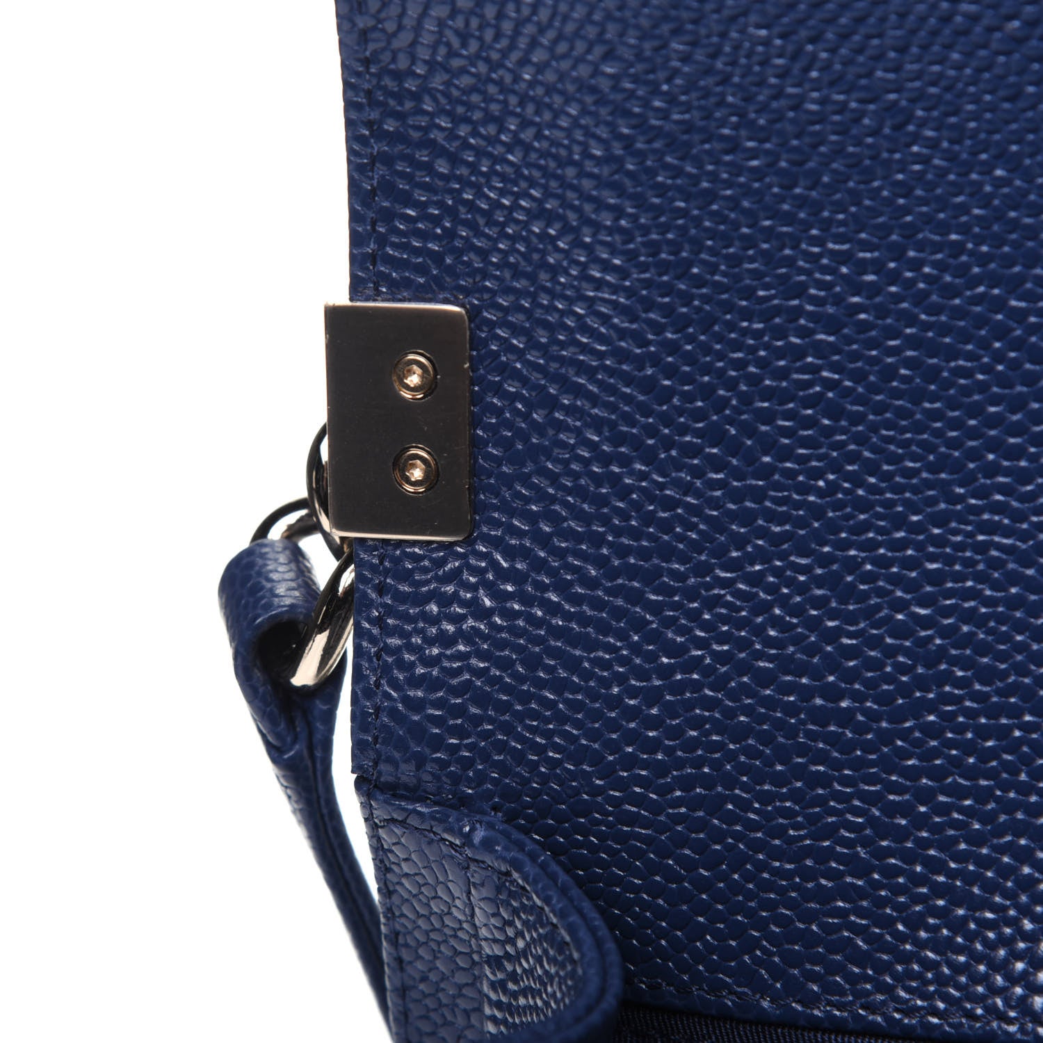 Chanel Caviar Quilted Medium Boy Flap Blue 9 of 14