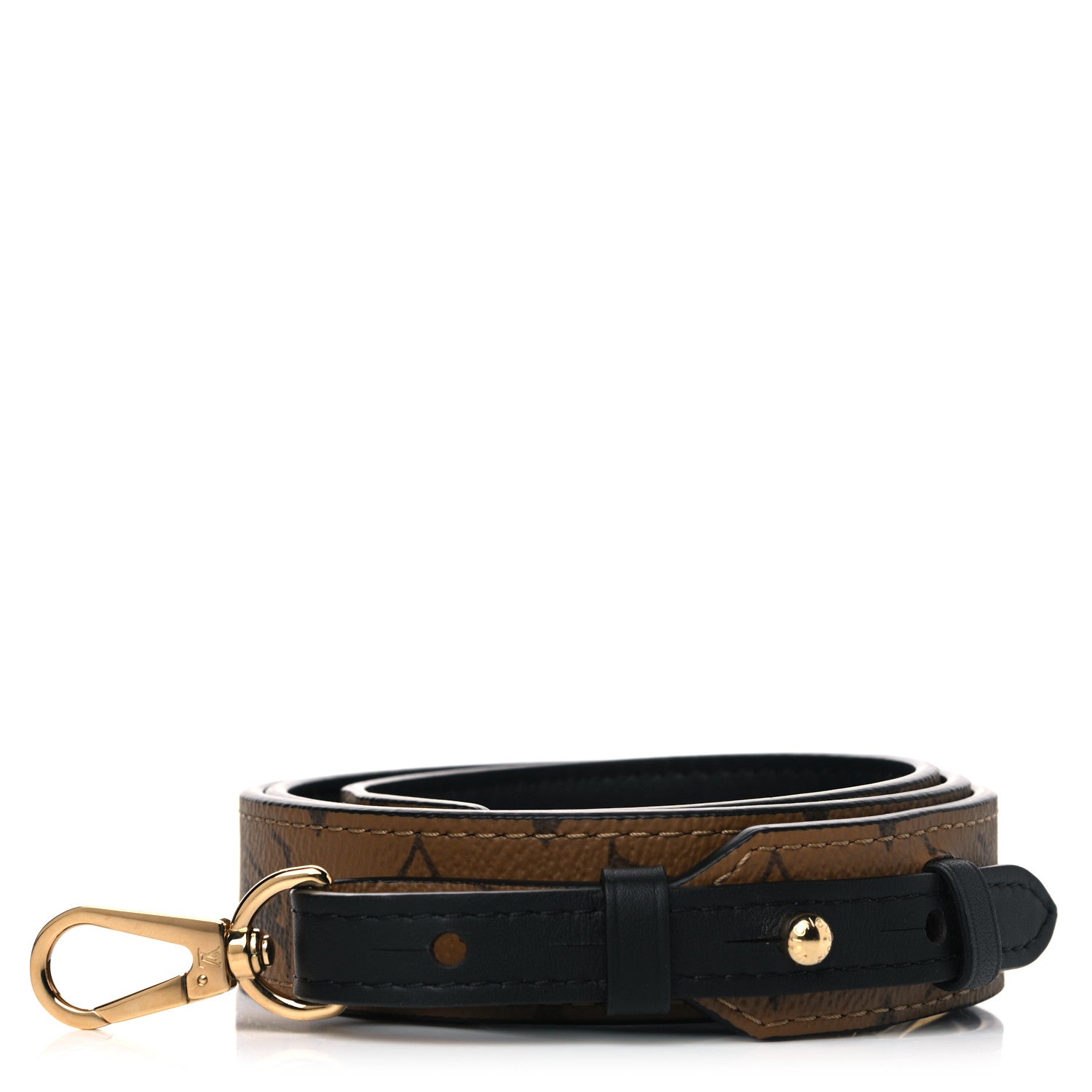 Louis Vuitton Reverse Monogram Bandouliere Shoulder Strap XL Black 1 of 8