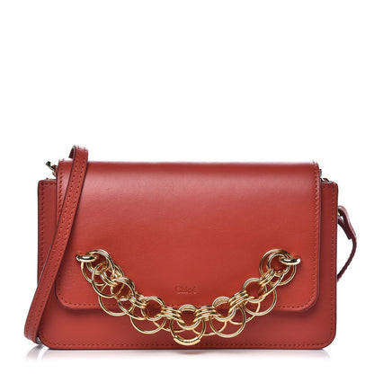 Chloe Calfskin Drew Bijou Clutch Earthy Red 1 of 8