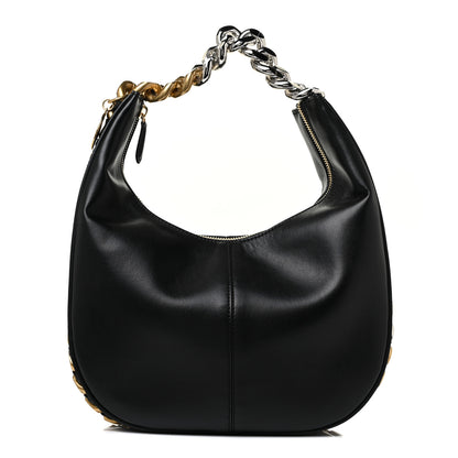 Stella McCartney Eco Alter Nappa Frayme Small Zipit Shoulder Bag Black 1 of 11