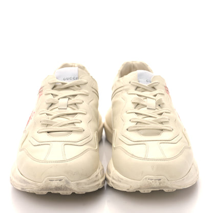 Gucci Calfskin Mens Gucci Disk Rhyton Sneaker 11 Ivory Red 2 of 9