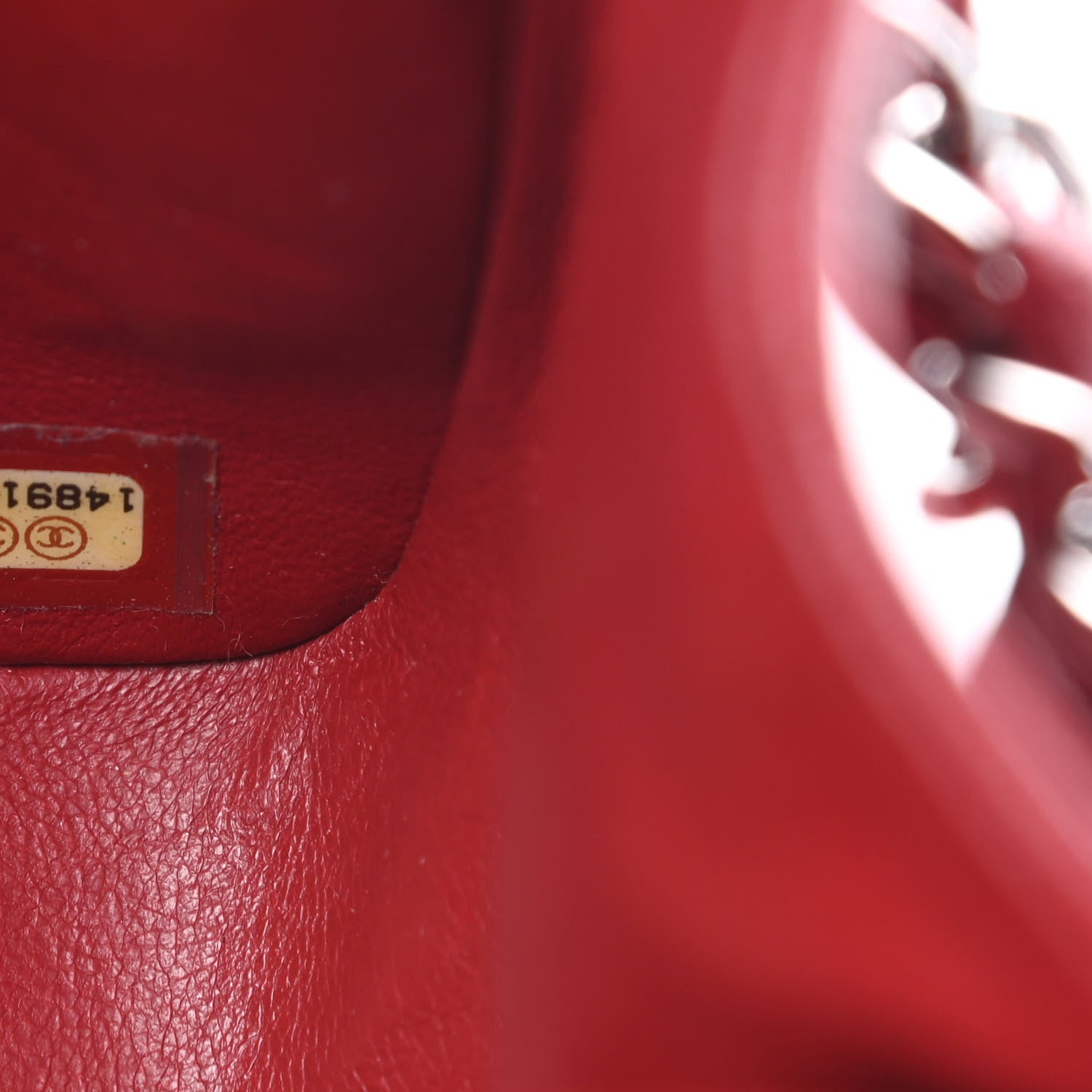 Chanel Caviar Quilted Jumbo Double Flap Dark Red 7 of 15