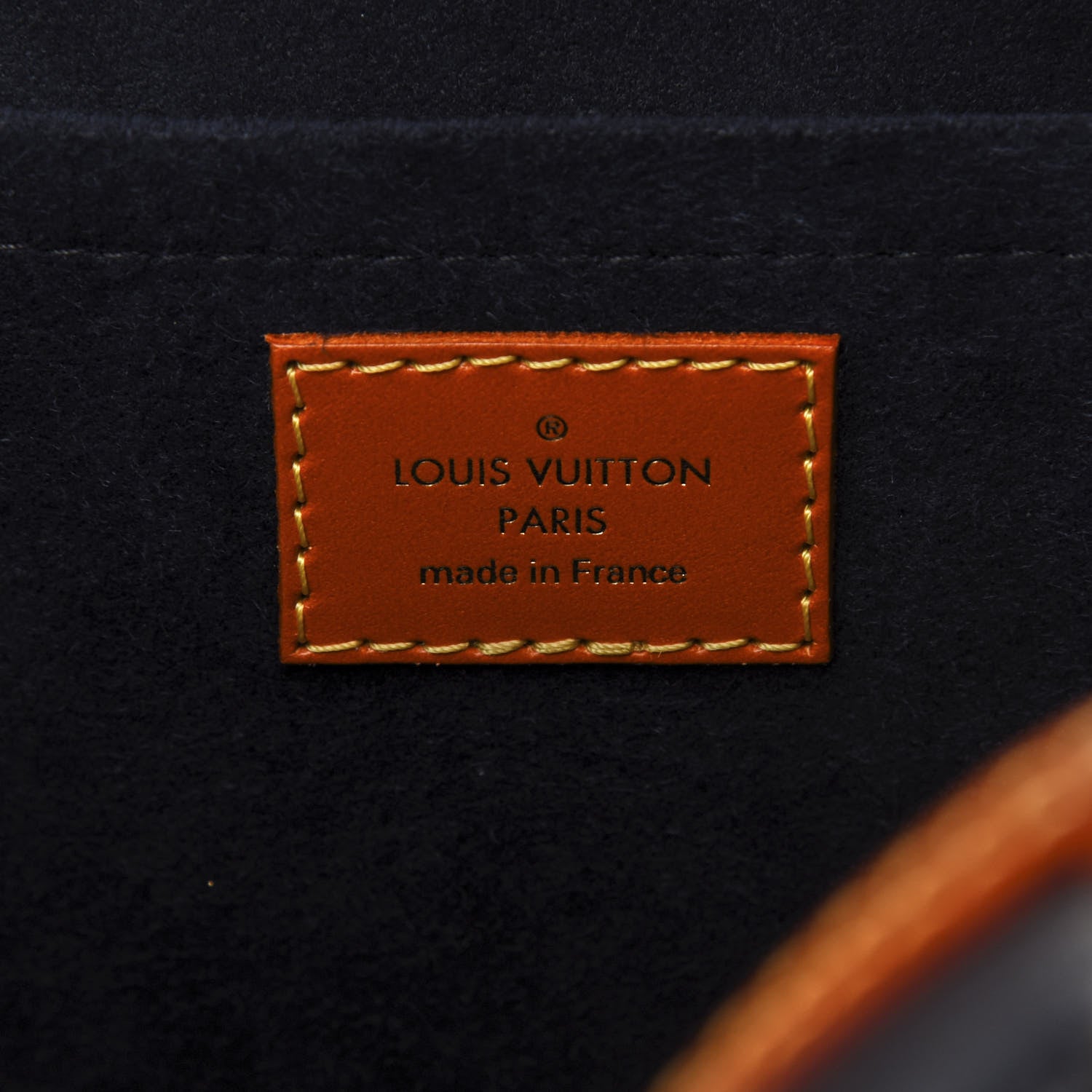 Louis Vuitton Calfskin Reverse Monogram Valisette PM Navy Caramel 9 of 12