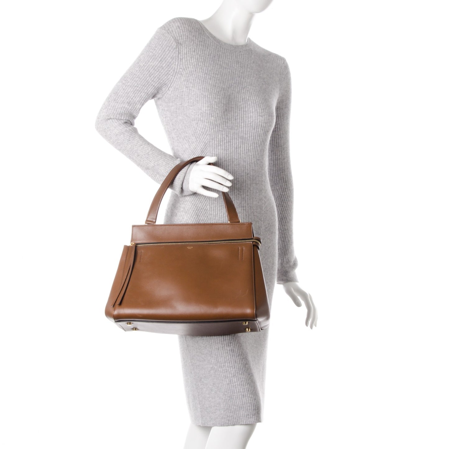 Palmelato Medium Edge Shoulder Bag Camel