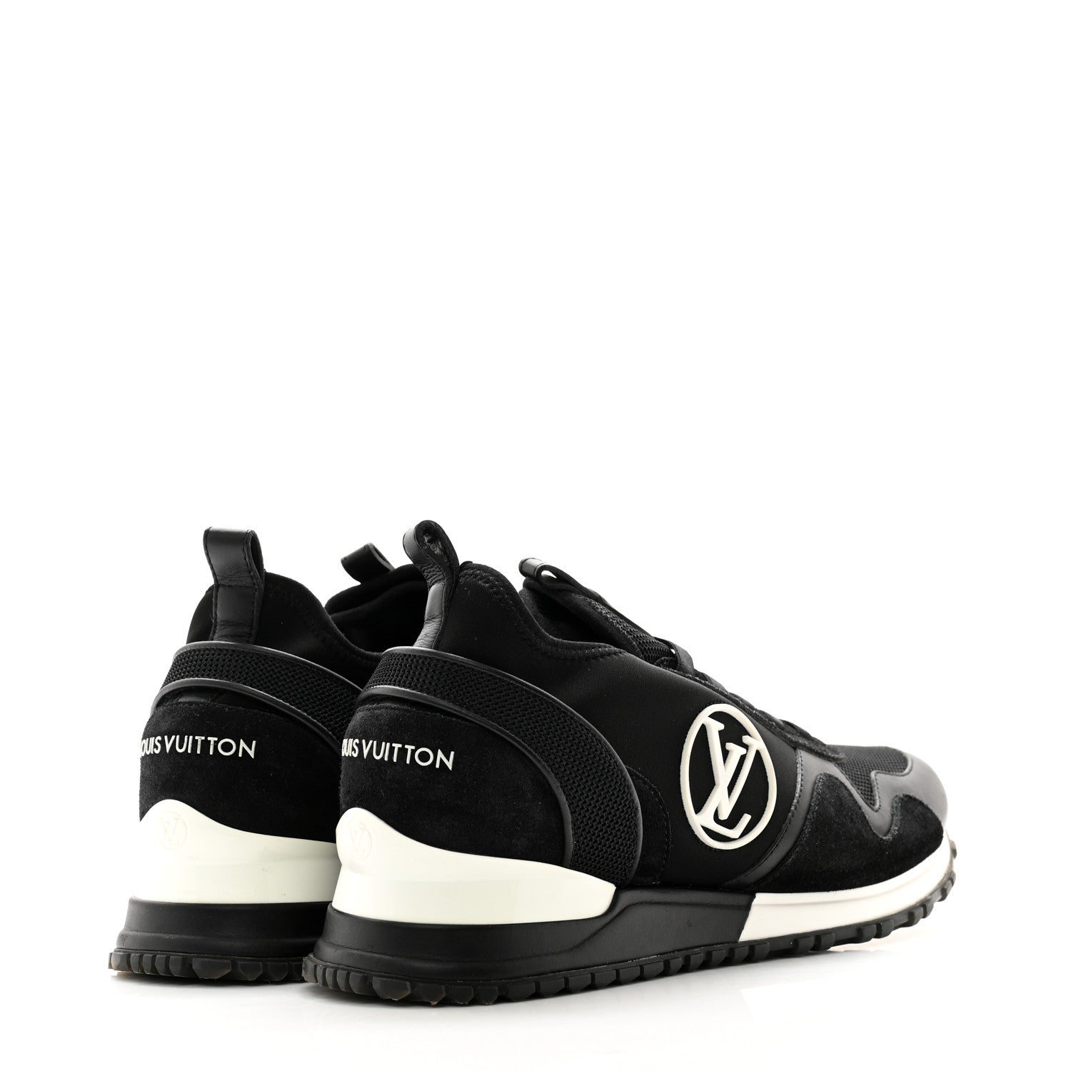 Louis Vuitton Calfskin Run Away Sneakers 37.5 Black 4 of 10