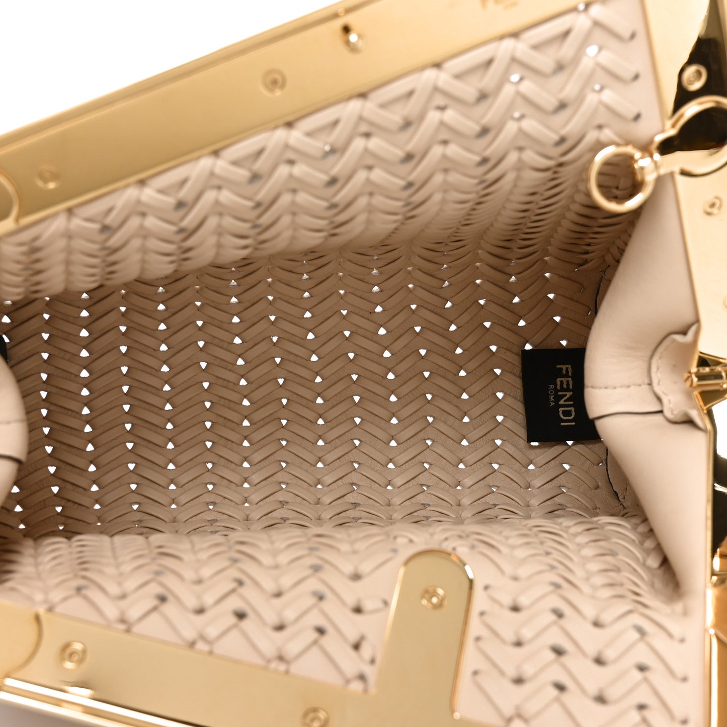 Vitello Grace Intreccio Nappa Small Fendi First Poudre