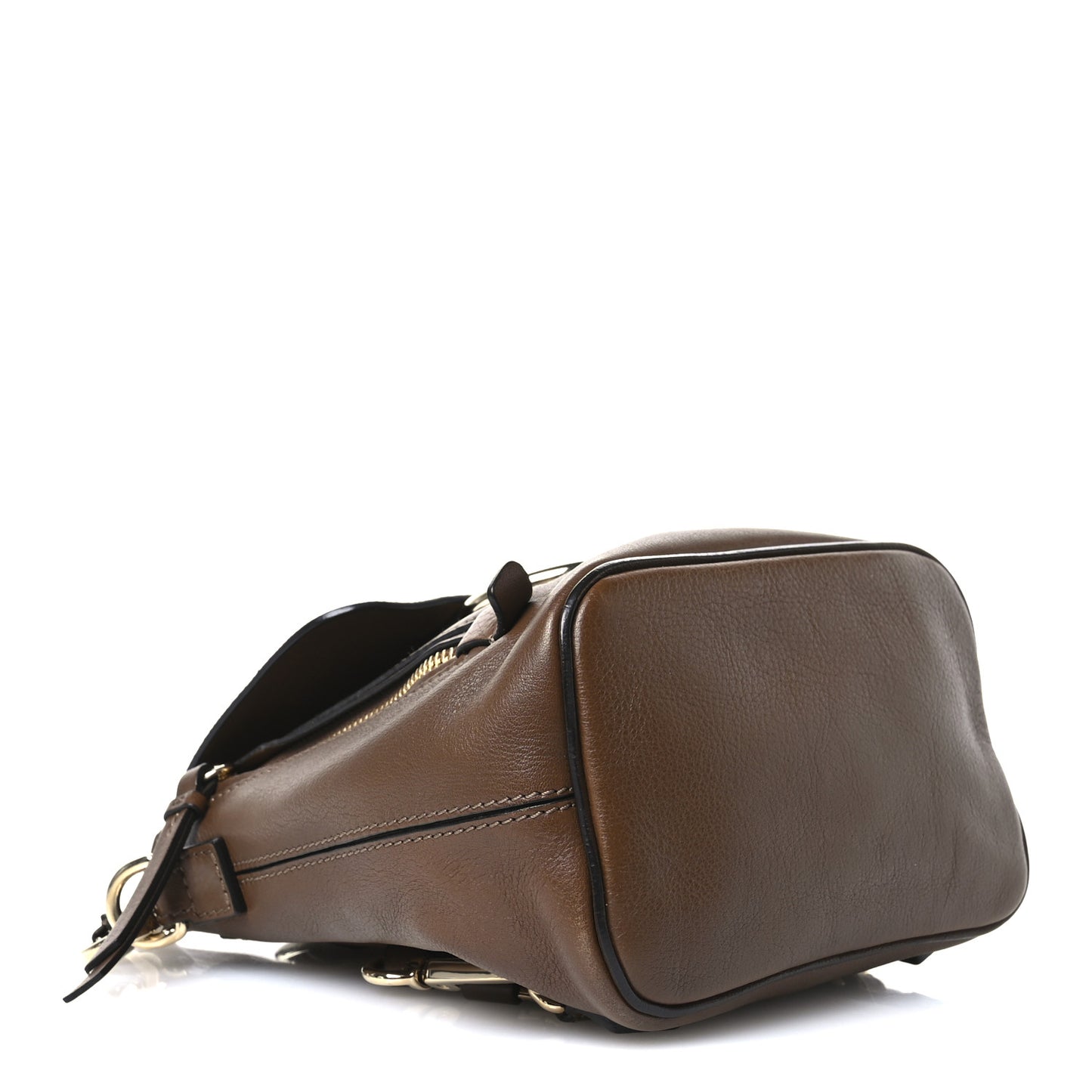 Suede Calfskin Mini Faye Backpack Woody Khaki