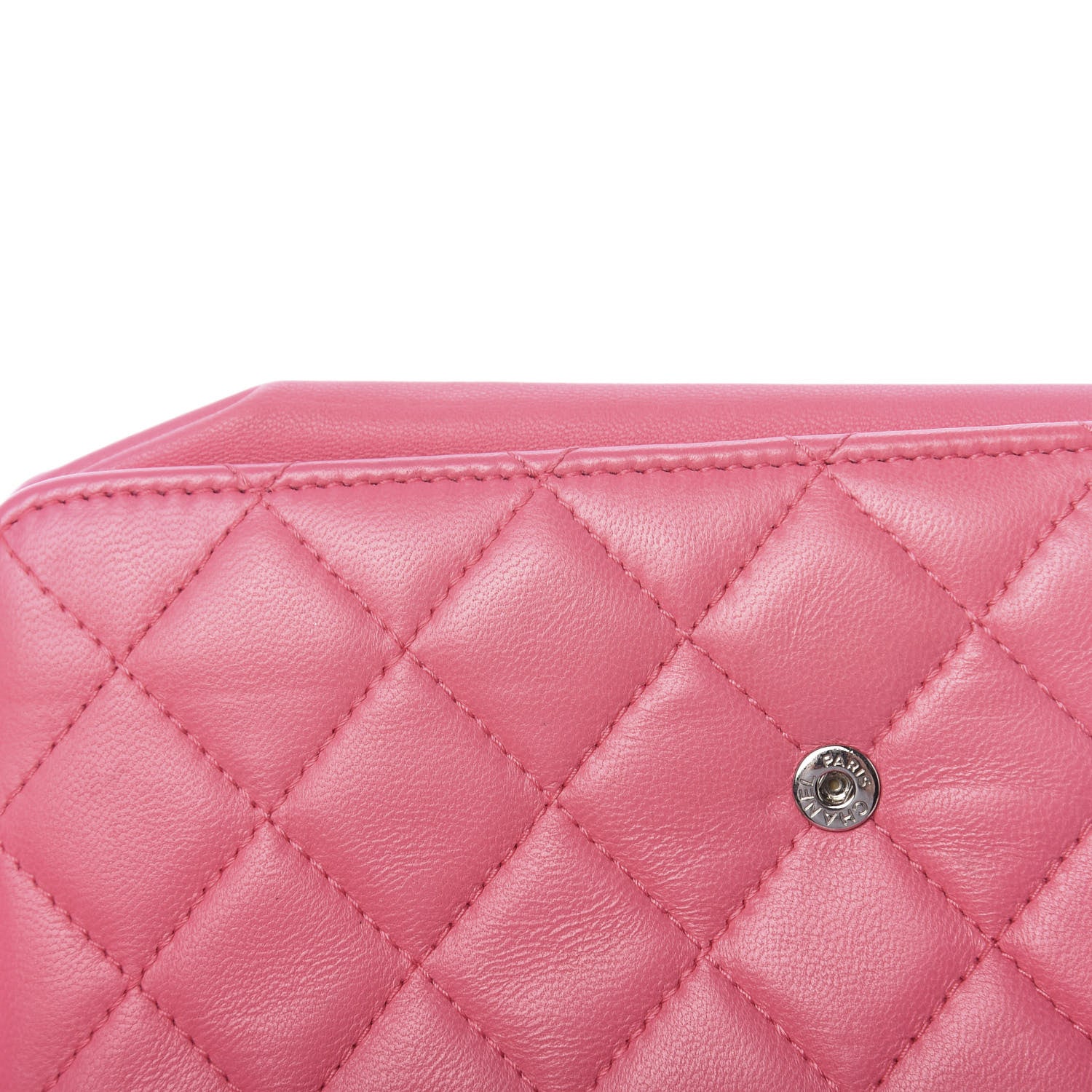 Chanel Lambskin Quilted Boy Wallet On Chain WOC Pink 12 of 13
