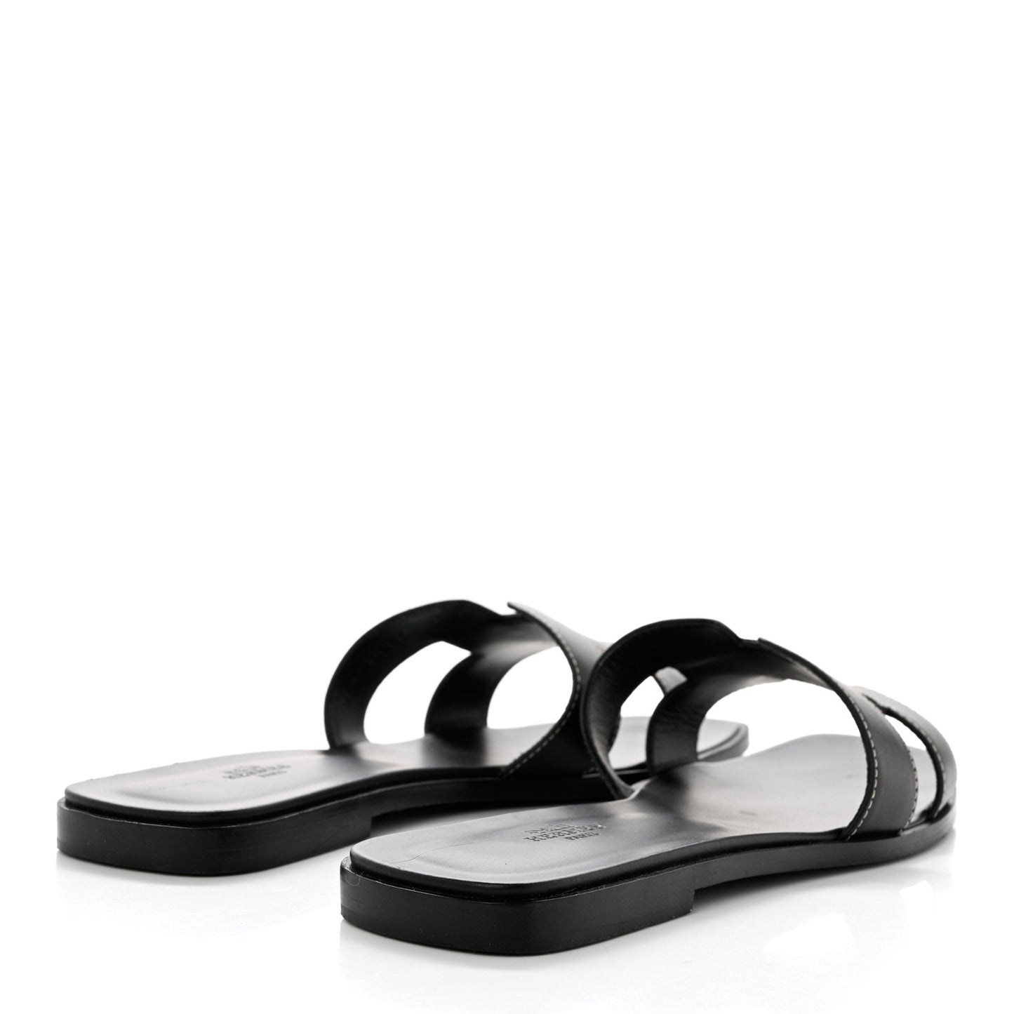 Box Calfskin Oran Sandals 41.5 Black