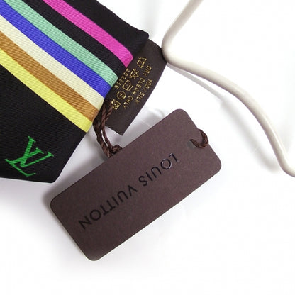 Louis Vuitton Silk Monogram Multicolor Bandeau Black 6 of 7