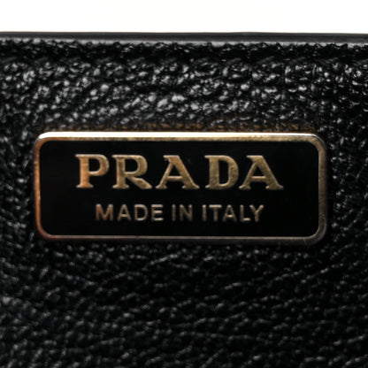 Prada City Calf Saffiano Cahier Bag Talco Black 6 of 9