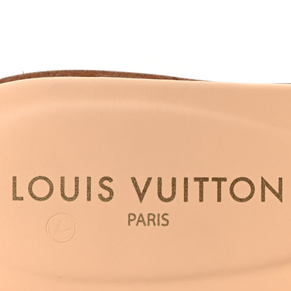 Louis Vuitton Damierlicious Neo Revival Flat Mule Sandals 40 Rose Peach 8 of 10