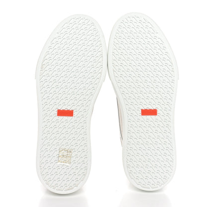 Hermes Canvas Calfskin Get Sneakers 39.5 Prunoir Blanc 5 of 7