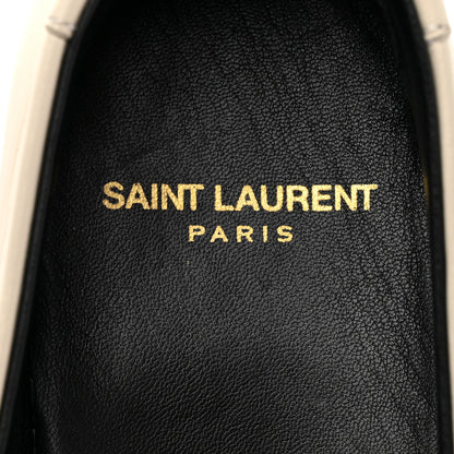 Saint Laurent Calfskin Penny Loafers 40.5 Pearl 9 of 14