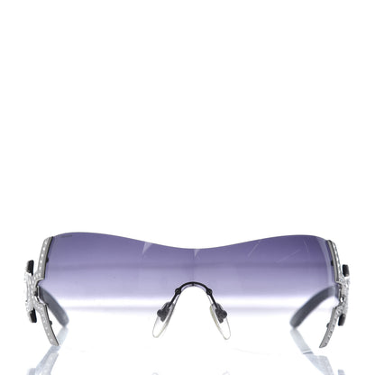 Bulgari Crystal 651-B Sunglasses Black 2 of 8