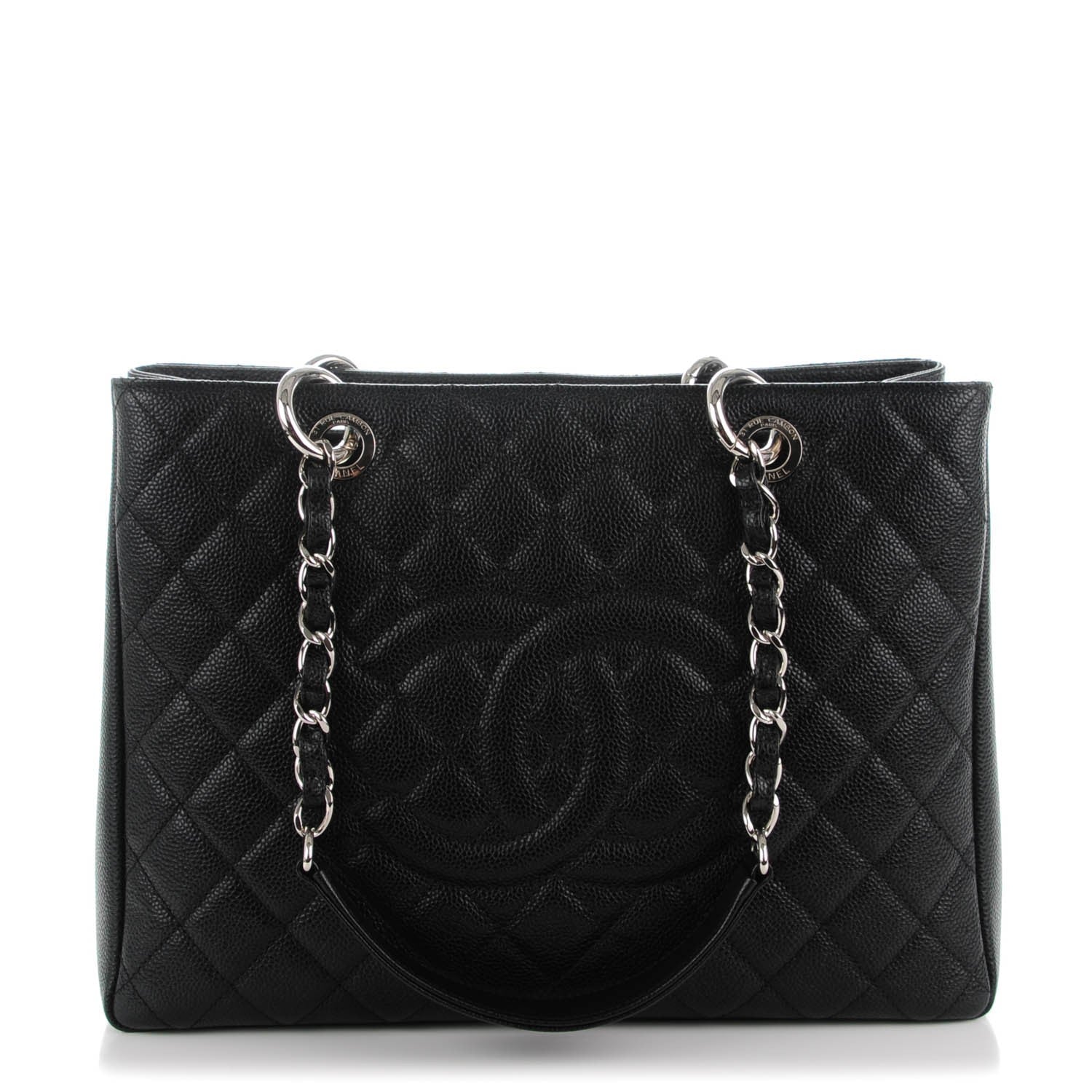 Chanel Caviar Quilted Grand Shopping Tote GST Black 1 of 7