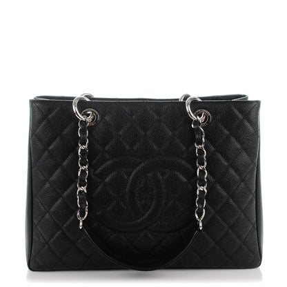 Chanel Caviar Quilted Grand Shopping Tote GST Black 1 of 7
