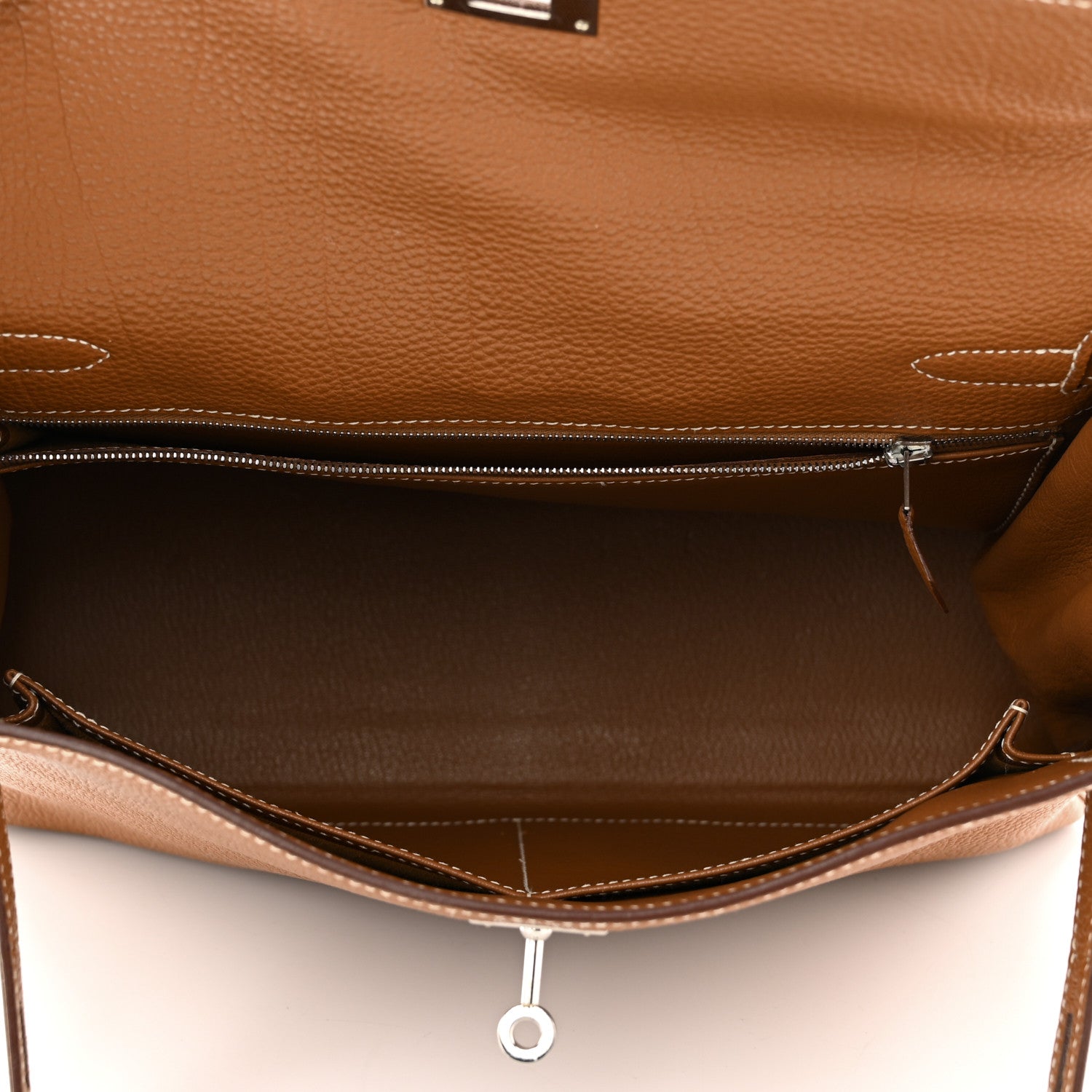 Hermes Togo Kelly Retourne 32 Gold 4 of 9