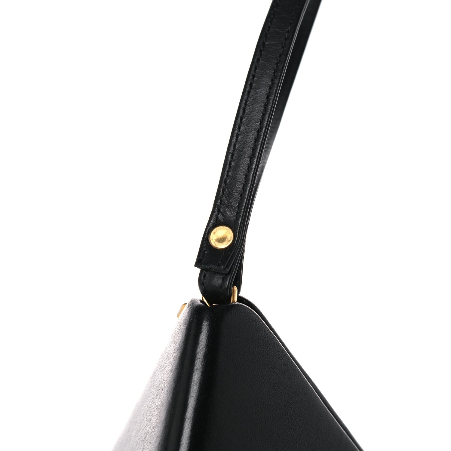 Saint Laurent Lambskin Pyramid Clutch Black 17 of 17