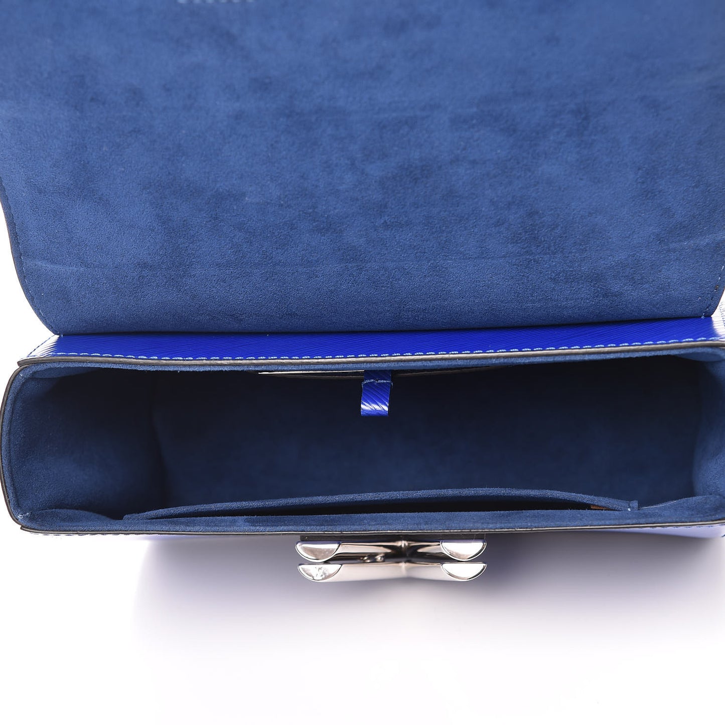 Epi Flamingo Twist Shoulder Bag MM Blue